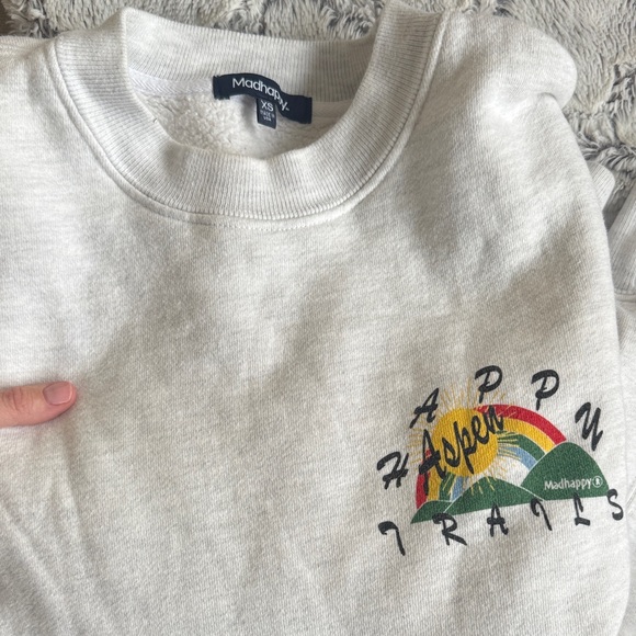 Madhappy Tops - Madhappy Aspen Happy Trails Sweatshirt, Size XS.